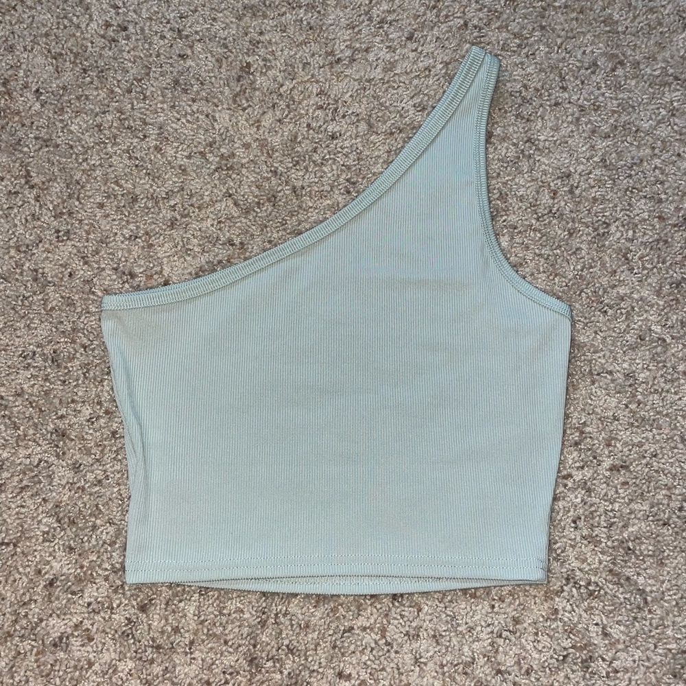 Shein one shoulder cropped tank top